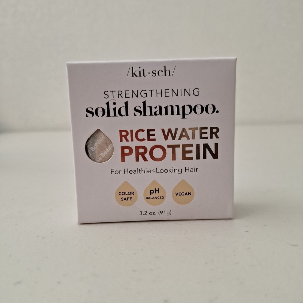 KITSCH - Rice Water Protein Strengthening Shampoo Bar Color-Safe Vegan 3.2 Oz